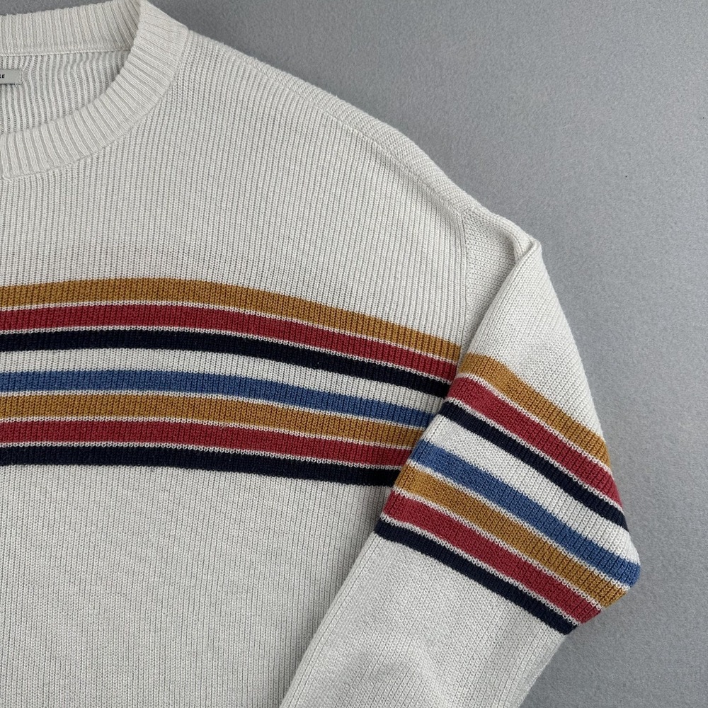 American Eagle Outfitters Women's Cozy Rainbow Stripes Size Small Sweater - Picture 5 of 12